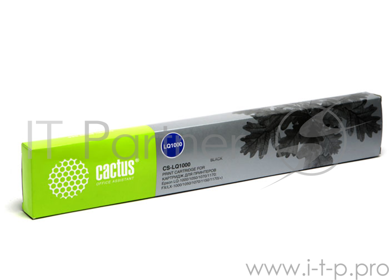 Картридж матричный Cactus CS-LQ1000 для Epson LQ-1000/1050/1070/1170, ресурс 3 000 000 зн,black