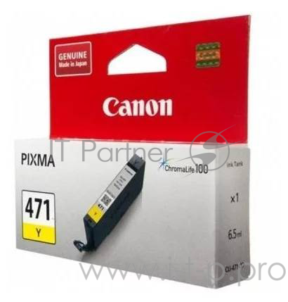 Расходные материалы Canon CLI-471Y 0403C001 Картридж для PIXMA MG5740/MG6840/MG7740, желтый