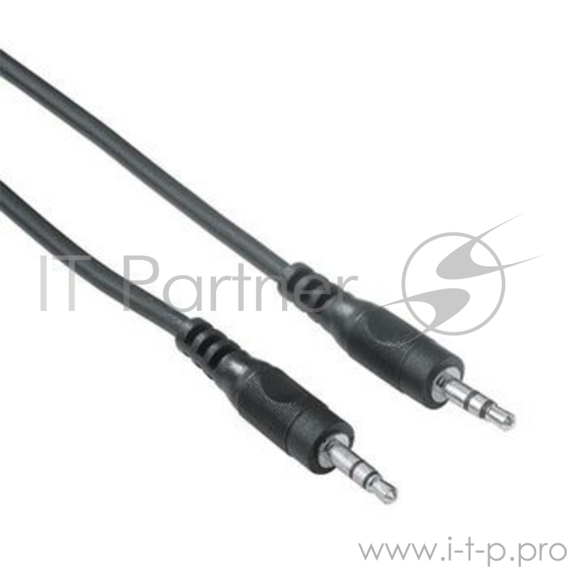 Кабель аудио Hama H-48912 Jack 3.5 (m)/Jack 3.5 (m) 1.5м. черный (00048912)