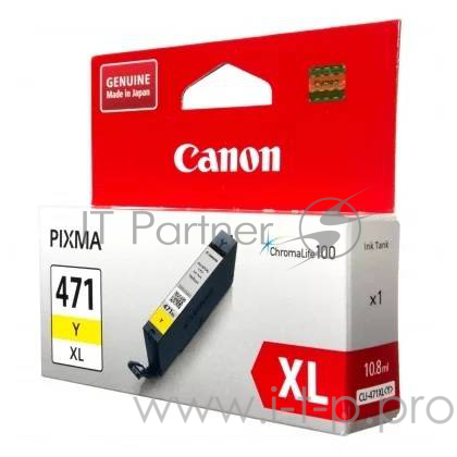 Расходные материалы Canon CLI-471XLY 0349C001 Картридж для PIXMA MG5740/MG6840/MG7740, желтый