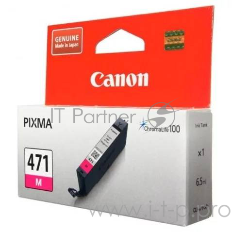 Расходные материалы Canon CLI-471M 0402C001 Картридж для PIXMA MG5740/MG6840/MG7740, пурпурный