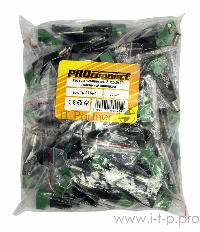 Proconnect (14-0314-4) РАЗЪЁМ питания штекер 2.1х5.5 с клеммной колодкой