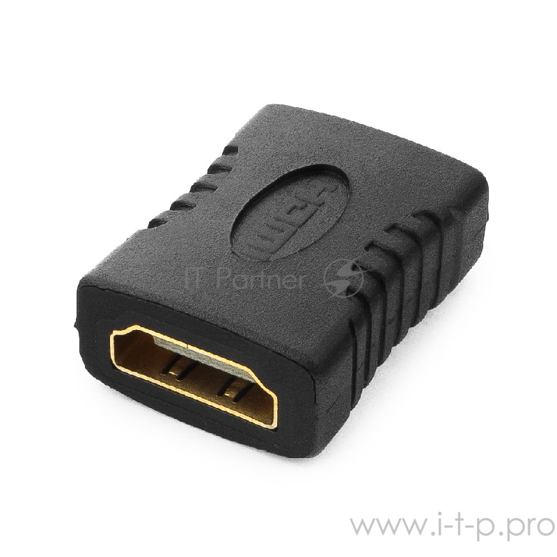 Переходник HDMI-HDMI Cablexpert 19F/19F, золотые разъемы, пакет