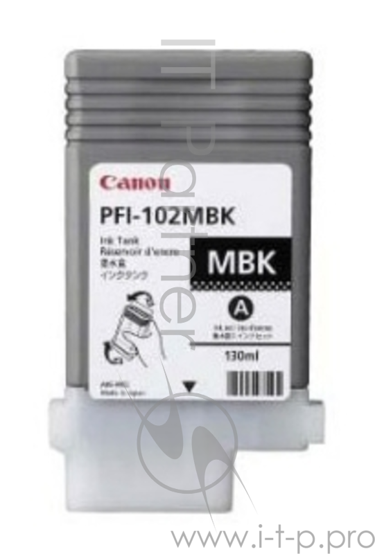 Расходные материалы Canon PFI-102MBk 0894B001 Картридж для Canon iPF500/600/700, Матовый Черный, 130 мл.
