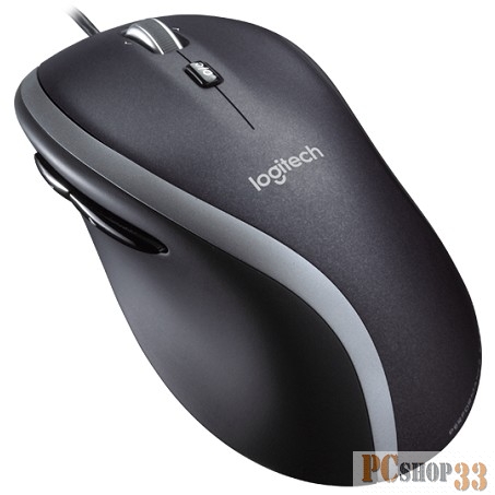 Лазерная мышь Logitech M500 Hyper Fast 910-003726, 5кн.+скр., черно-серебр. (USB)