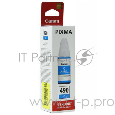 Расходные материалы Canon 0664C001 Чернила Canon GI-490 C (cyan), 70 мл