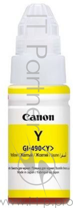 Расходные материалы Canon 0666C001 Чернила Canon GI-490 Y (yellow), 70 мл
