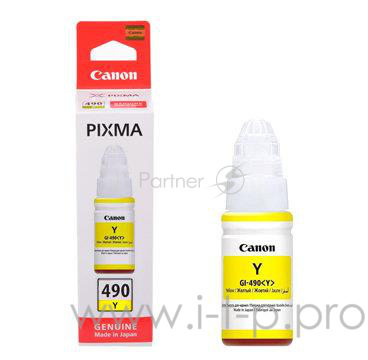 Расходные материалы Canon 0666C001 Чернила Canon GI-490 Y (yellow), 70 мл