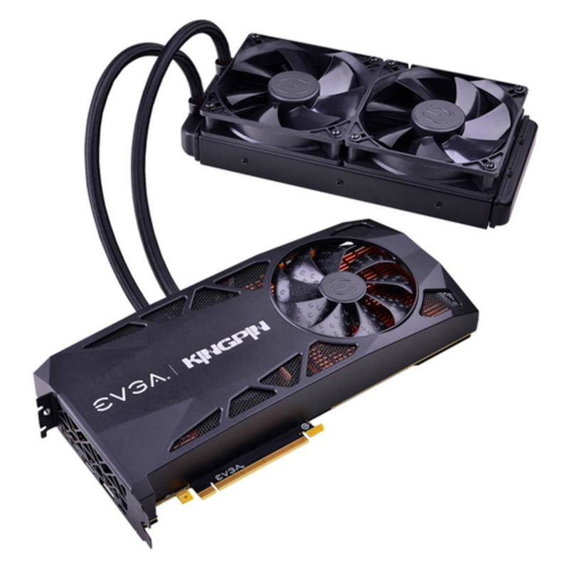 Видеокарта EVGA RTX 20802080Ti, 11G-P4-2589-KR KPEHYBRID,iCX2,TypeC+HDMI+3DP