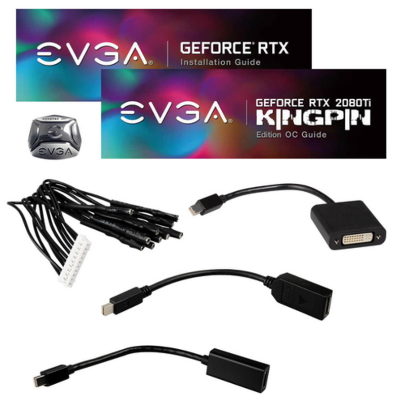 Видеокарта EVGA RTX 20802080Ti, 11G-P4-2589-KR KPEHYBRID,iCX2,TypeC+HDMI+3DP
