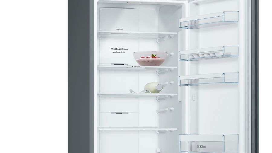 Холодильник Bosch KGN39VC2AR темно-серый (двухкамерный)