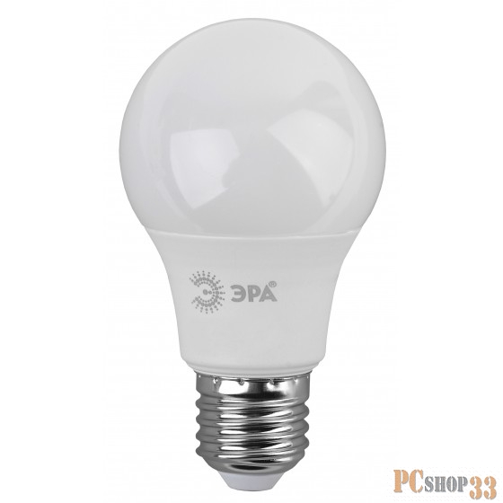 ЭРА Б0032247 Светодиодная лампа груша LED A60-9W-840-E27 ЭРА (диод, груша, 9Вт, нейтр, E27) (10/100/1200)