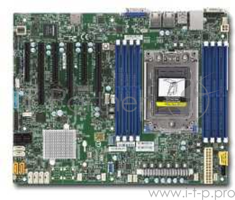 Плата материнская SuperMicro MB Single AMD EPYC™ 7000-Series/Up to 1TB Registered ECC/3 PCI-E 3.0 x16, 3 PCI-E 3.0 x8/8 SATA 3.0/1 M.2/Dual LAN Ports/IPMI
