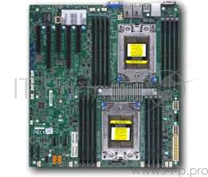 Плата материнская SuperMicro MB Single AMD EPYC™ 7000-Series/Up to 2TB Registered ECC/2 PCI-E 3.0 x16,3 PCI-E 3.0 x8/10 SATA3, 1 M.2, 2 SATA DOM/2x 10GBase-T/IPMI