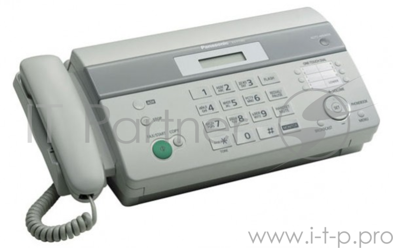 Факс Panasonic KX-FT982RU-W (белый) {термобумага, АОН, память 100 ном., автоподатчик 10 л., монитор}