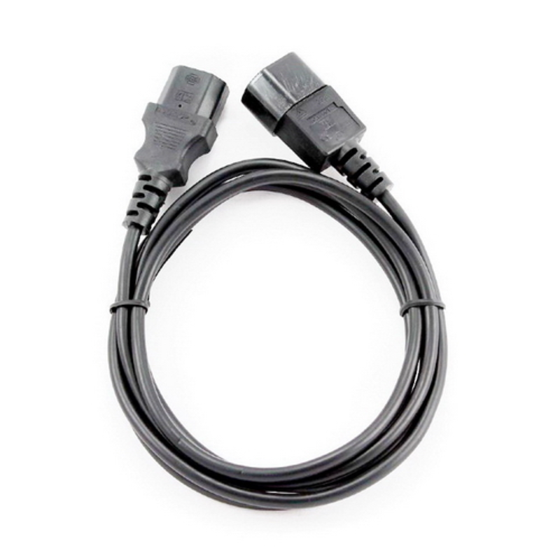 Шнур (кабель питания) ПВС-АП 3*0,75 C13С14, черный, 1,0 м {150}