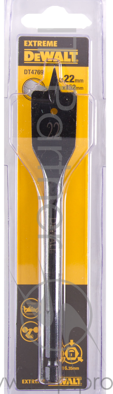 Сверло DeWALT DT4768-QZ перьевое по дереву EXTREME IMPACT® DEWALT 1/4”, 20x152мм