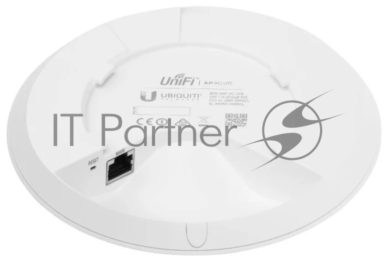 Сетевое оборудование UBIQUITI UAP-AC-LITE-5 Точка доступа 2.4+5 ГГц, 802.11ac, 20 дБм, MIMO 2x2, 1x Gigabit Ethernet