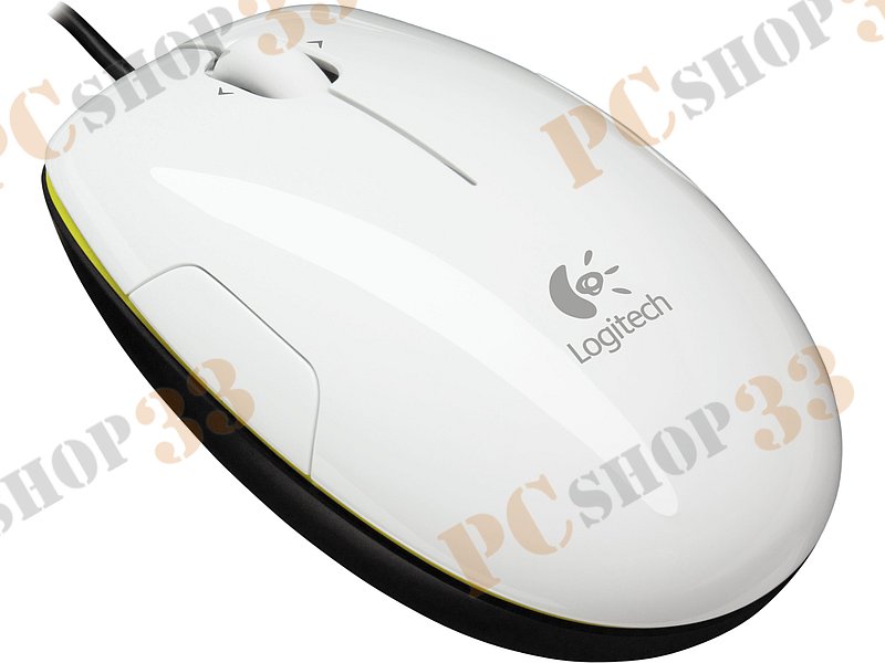 Лазерная мышь Logitech m150 Laser Mouse 910-003754, 2кн.+скр., бело-зеленый (USB)