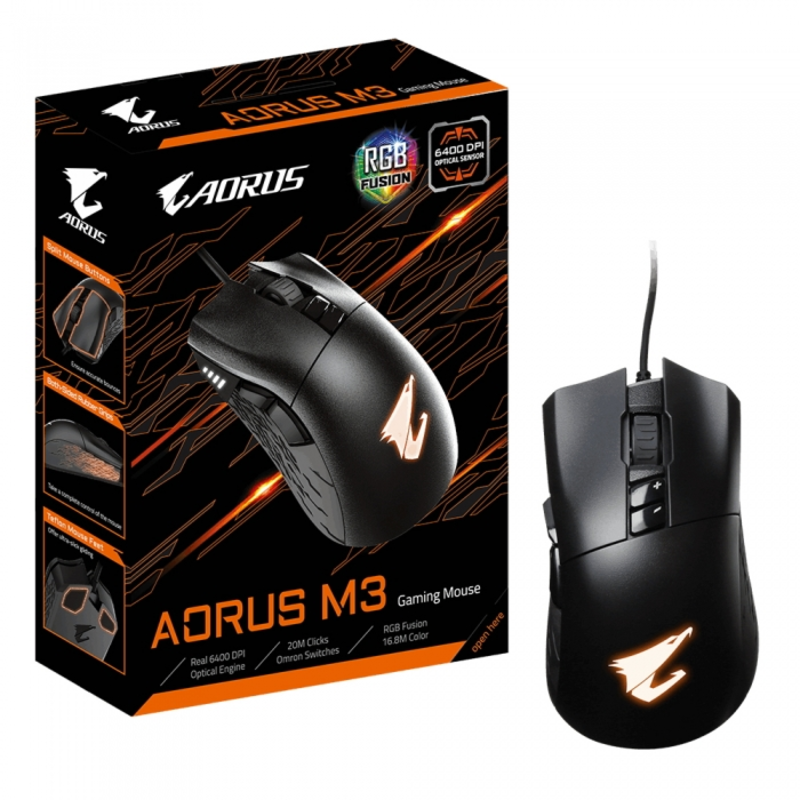 AORUS M3/USB MICE/LASER/BK GM-AORUS M3 RTL {40}