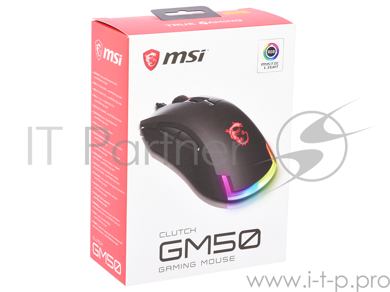 Мышка USB OPTICAL GAMING CLUTCH GM50 MSI