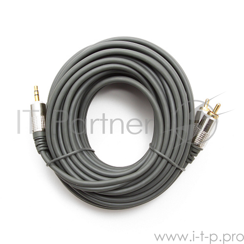 Кабель аудио Konoos KCAP-352-7.5, джек3.5 / 2xRCA, 7.5м, черный, позол.разъемы, коробка