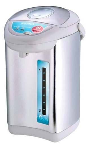 Термопот Supra TPS-3002 3.8л. 760Вт серебристый/белый