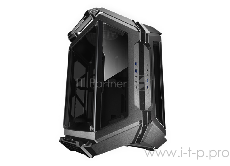 Корпус Cougar Gemini X, без БП, панели из закалённого стекла, чёрный, Dual Tower