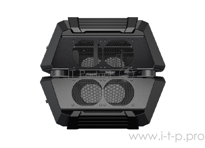 Корпус Cougar Gemini X, без БП, панели из закалённого стекла, чёрный, Dual Tower