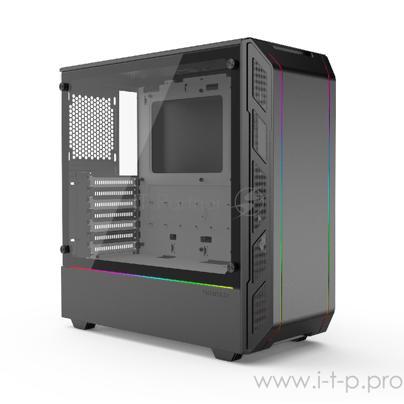 Корпус PHANTEKS Eclipse P350X, Black-White, Digital RGB Lighting, боковая панель Tempered Glass, Mid-Tower