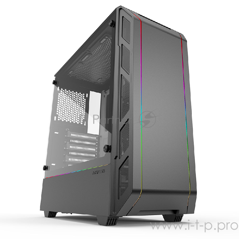 Корпус PHANTEKS Eclipse P350X, Black-White, Digital RGB Lighting, боковая панель Tempered Glass, Mid-Tower