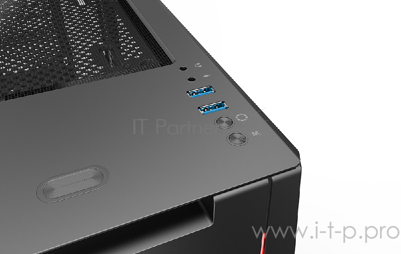 Корпус PHANTEKS Eclipse P350X, Black-White, Digital RGB Lighting, боковая панель Tempered Glass, Mid-Tower