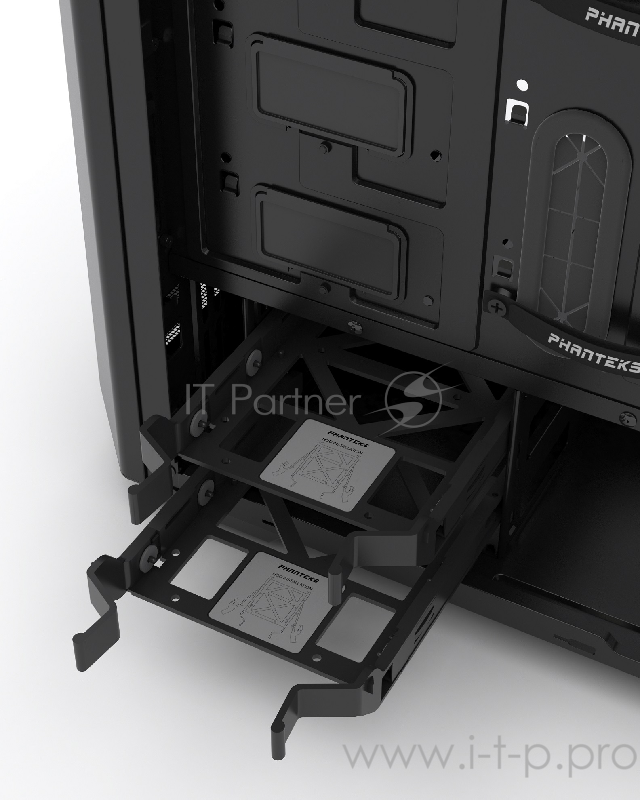 Корпус PHANTEKS Eclipse P400, Satin Black, RGB LED иллюминация, боковая панель Tempered Glass, Mid-Tower