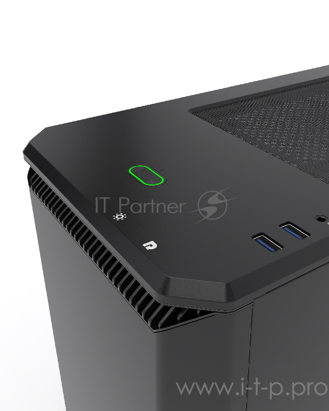 Корпус PHANTEKS Eclipse P400, Satin Black, RGB LED иллюминация, боковая панель Tempered Glass, Mid-Tower