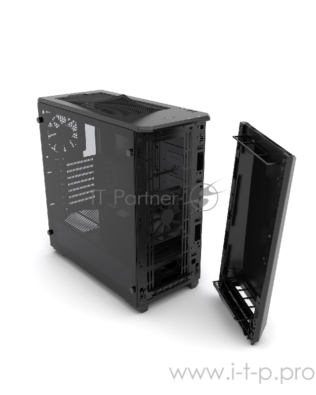 Корпус PHANTEKS Eclipse P400, Satin Black, RGB LED иллюминация, боковая панель Tempered Glass, Mid-Tower