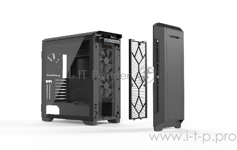 Корпус PHANTEKS Eclipse P600S, Black, звукоизоляционные панели на магнитах, боковая панель Tempered Glass, Mid-Tower
