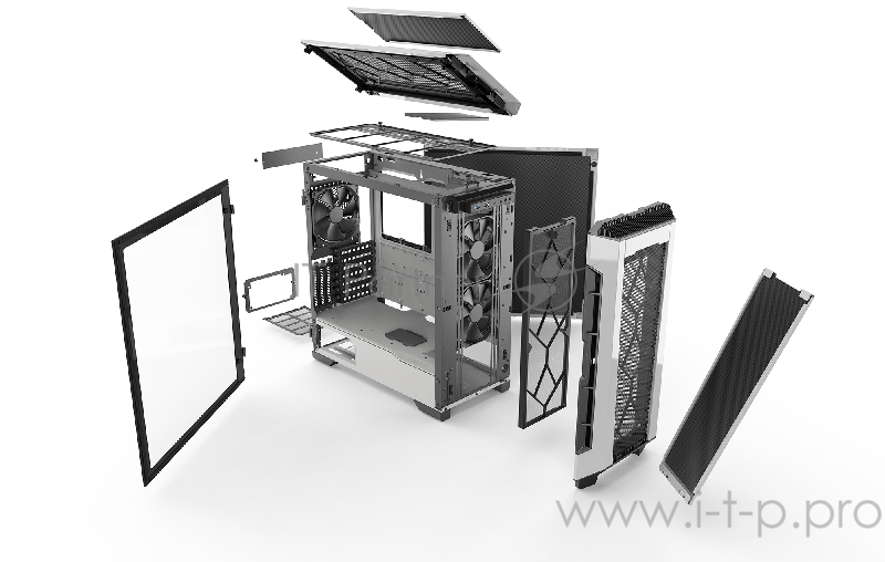 Корпус PHANTEKS Eclipse P600S, White, звукоизоляционные панели на магнитах, боковая панель Tempered Glass, Mid-Tower