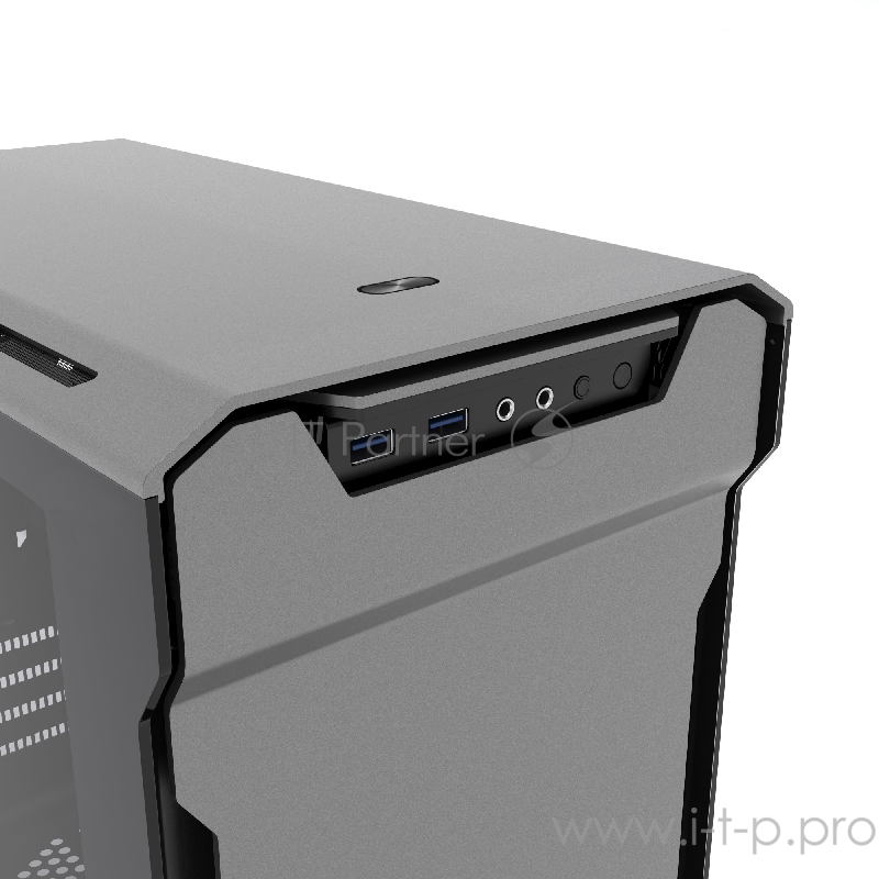 Корпус PHANTEKS Enthoo Evolv Aluminum, Anthracite Grey Edition, RGB LED иллюминация, боковые панели Tempered Glass, Micro ATX