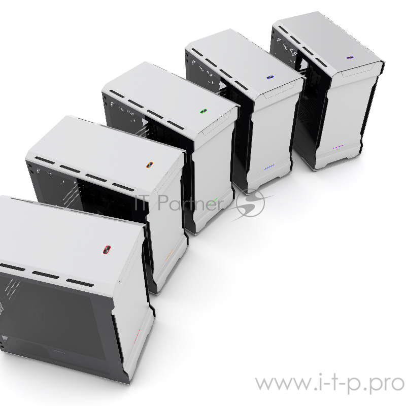 Корпус PHANTEKS Enthoo Evolv Aluminum, Galaxy Silver Edition, RGB LED иллюминация, боковые панели Tempered Glass, Micro ATX