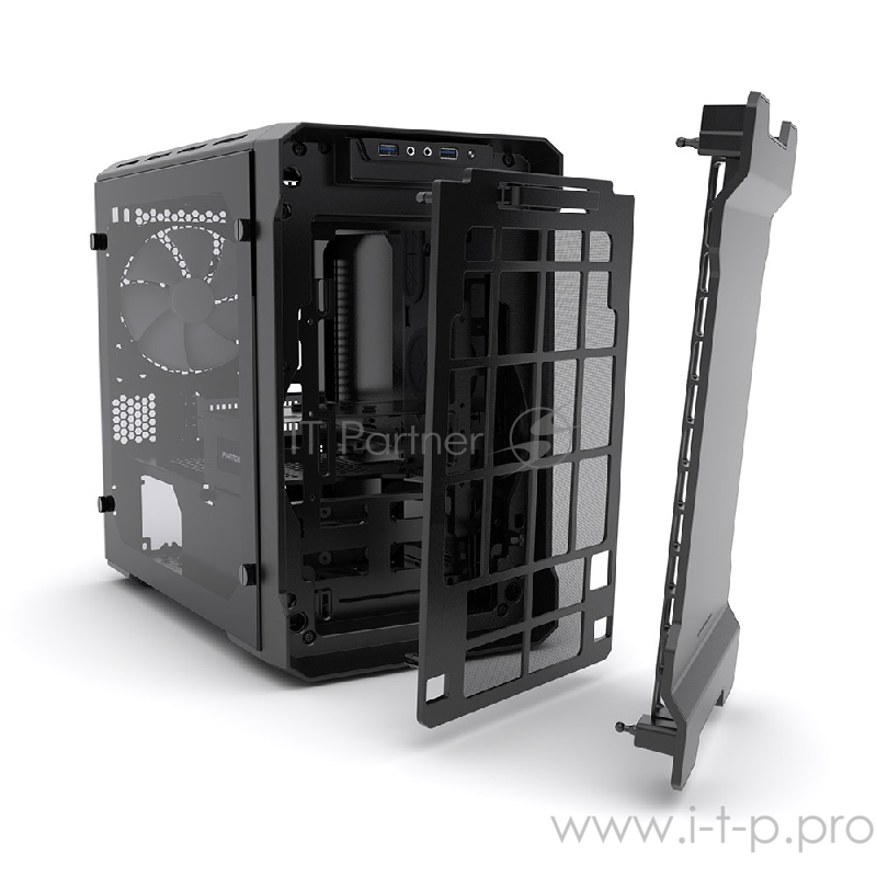 Корпус PHANTEKS Enthoo Evolv ITX, Black Edition, RGB LED иллюминация, боковая панель Tempered Glass, Mini ITX