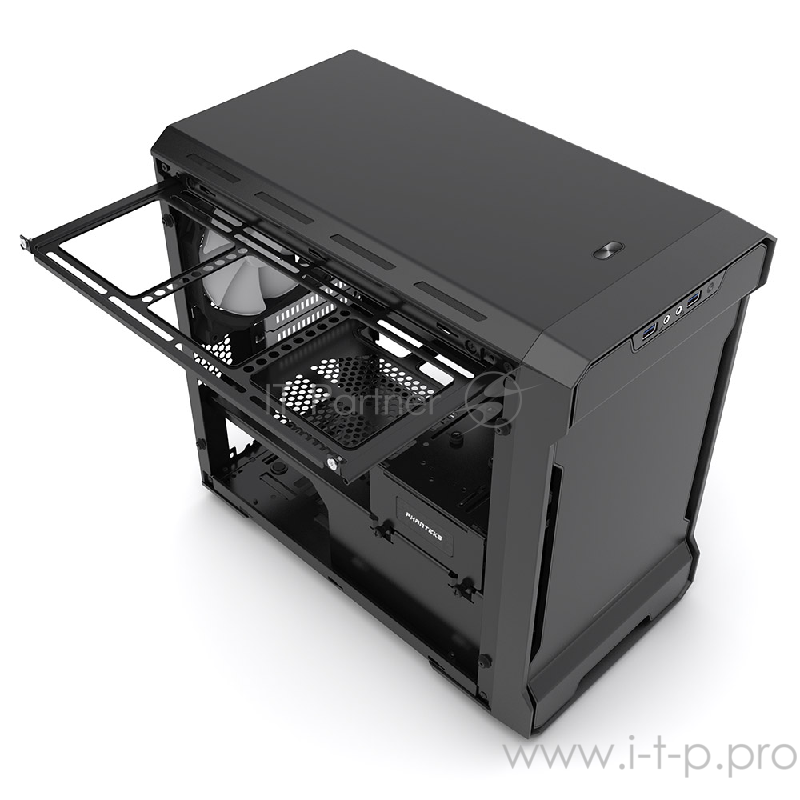 Корпус PHANTEKS Enthoo Evolv ITX, Black Edition, RGB LED иллюминация, боковая панель Tempered Glass, Mini ITX