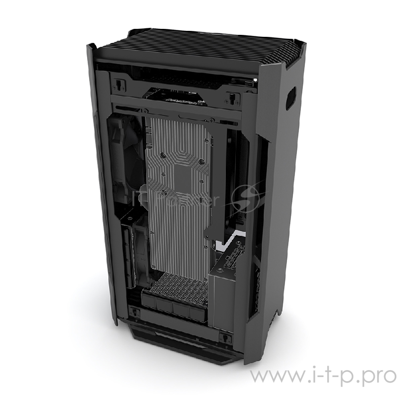 Корпус PHANTEKS Enthoo Evolv Shift, Black, RGB LED иллюминация, боковые панели Tempered Glass, передняя и задняя панели анодированный алюминий, Mini I