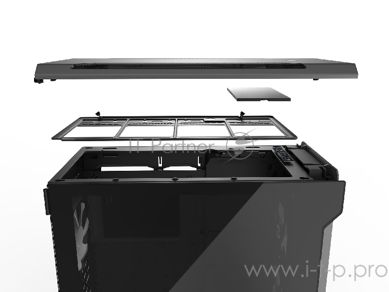 Корпус PHANTEKS Enthoo Evolv X, Anthracite Grey, Digital RGB illumination, FAN Hub, алюминиевые лицевая и верхняя панели, боковые панели Tempered Glas