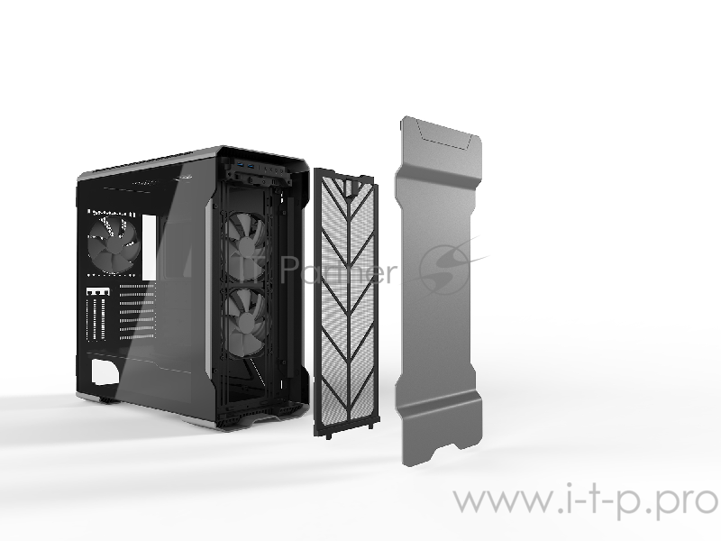 Корпус PHANTEKS Enthoo Evolv X, Galaxy Silver, Digital RGB illumination, FAN Hub, алюминиевые лицевая и верхняя панели, боковые панели Tempered Glass,