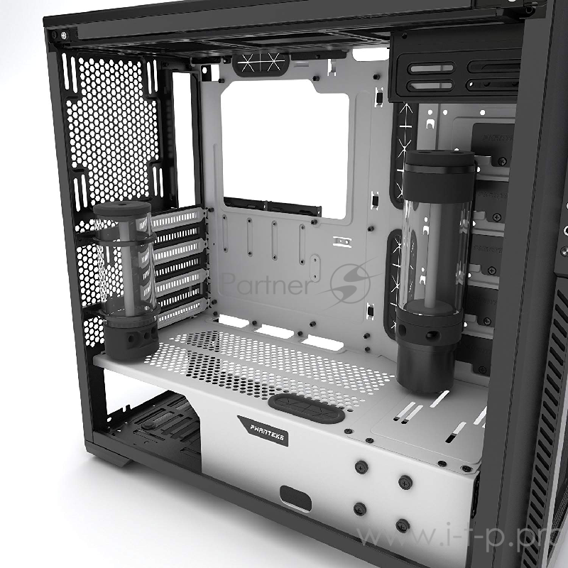 Корпус PHANTEKS Enthoo Pro M SE Black-White, 2x RGB рамки Halos PH-FF120RGBP, боковое окно Tempered Glass, Mid-Tower