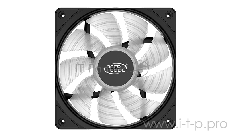 Вентилятор DEEPCOOL RF120R 120x120x25мм (96шт./кор, LED Red подсветка, 1300об/мин) Retail
