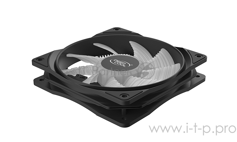 Вентилятор DEEPCOOL RF120R 120x120x25мм (96шт./кор, LED Red подсветка, 1300об/мин) Retail