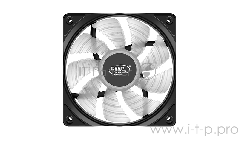 Вентилятор DEEPCOOL RF120R 120x120x25мм (96шт./кор, LED Red подсветка, 1300об/мин) Retail