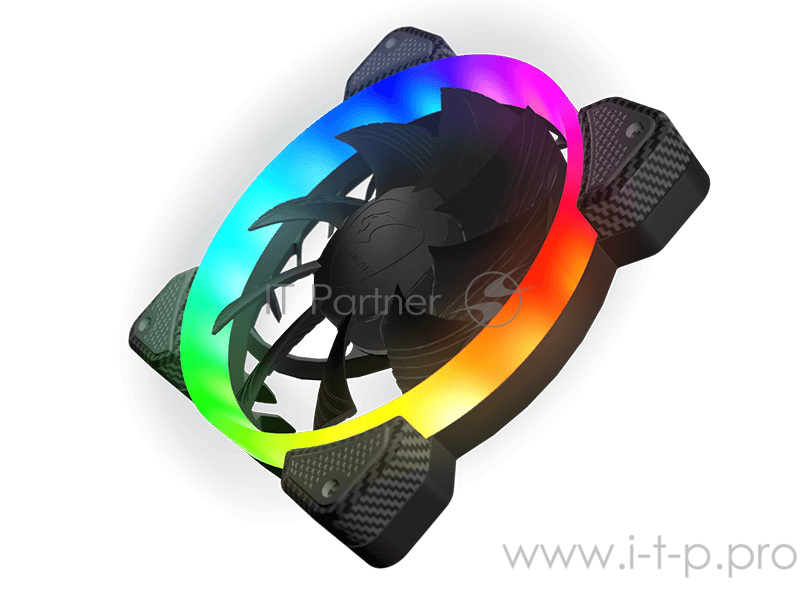 Комплект из 3-х вентиляторов Cougar VORTEX RGB FCB 120 120x120x25мм (20шт./кор, пит. от мат.платы и БП, 1200об/мин) (CF-V12SET-FCBRGB) Retail