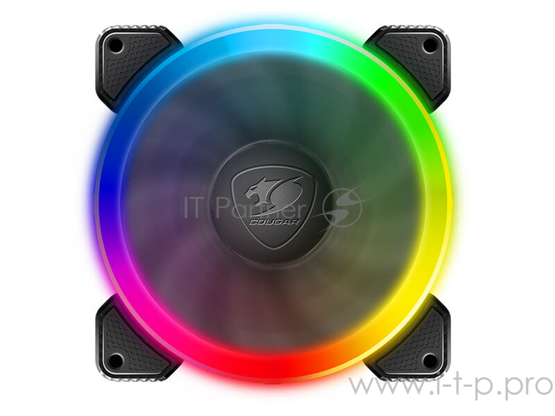 Комплект из 3-х вентиляторов Cougar VORTEX RGB FCB 120 120x120x25мм (20шт./кор, пит. от мат.платы и БП, 1200об/мин) (CF-V12SET-FCBRGB) Retail